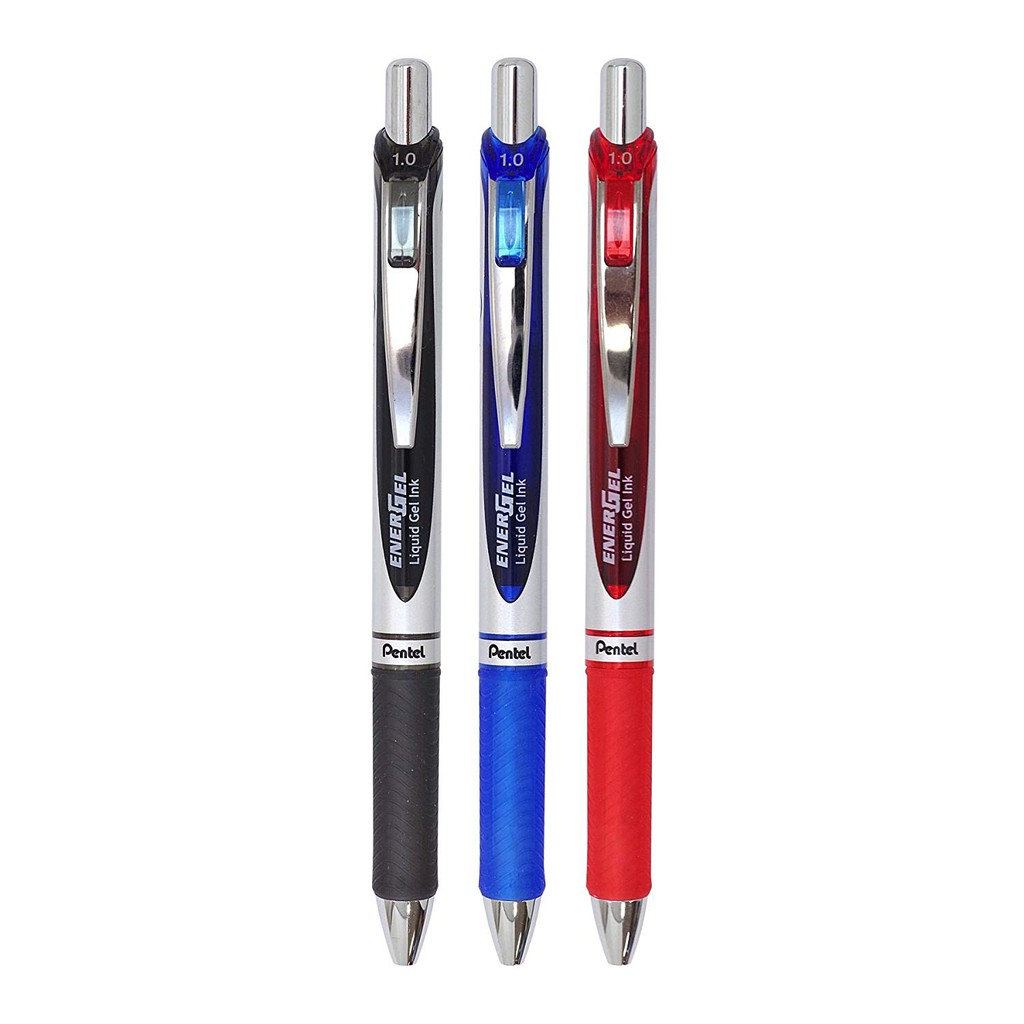 PENTEL ปากกาหมึกเจล-คลิก 1.0มม. เพนเทล Ener Gel BL80 สีน้ำเงิน