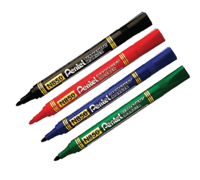 PENTEL-N850 ปากกามาร์คเกอร์ เพนเทล สีแดง