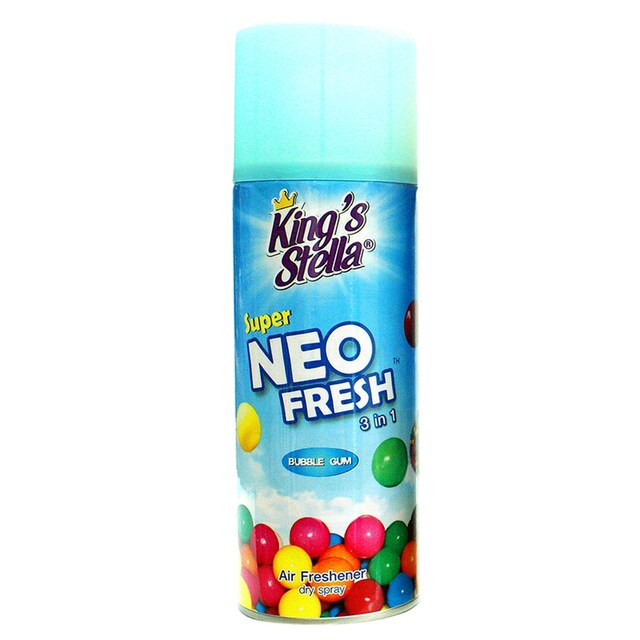 KING STELLA Super Neo Fresh สเปรย์ปรับอากาศบับเบิ้ลกัม 300ซีซี คิงส์สเตลล่า Super Neo Fresh