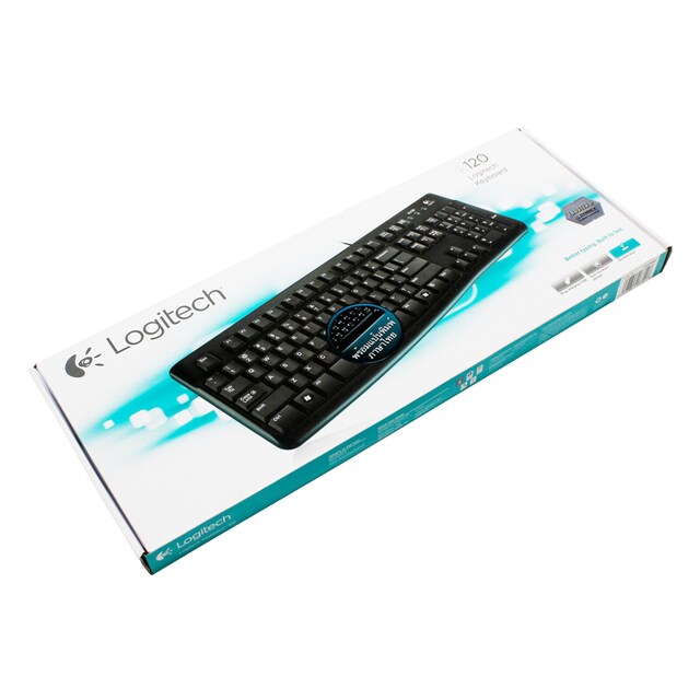 คีย์บอร์ด Logitech Wired Keyboard USB K120 (TH/EN)