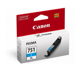 ตลับหมึกอิงค์เจ็ท สีฟ้า Canon CLI-751C-XL