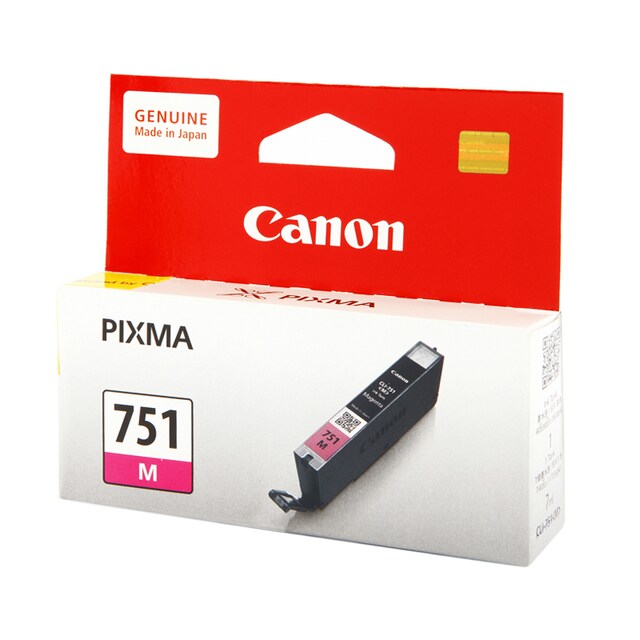 ตลับหมึกอิงค์เจ็ท สีม่วงอมแดง Canon CLI-751M Magenta