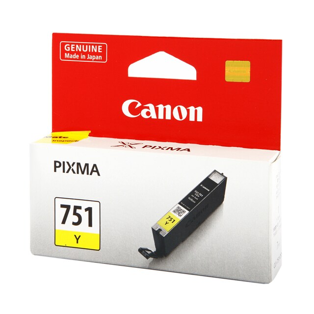 ตลับหมึกอิงค์เจ็ท สีเหลือง Canon CLI-751Y