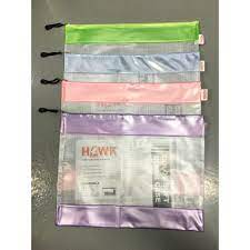 ซองซิปตาข่าย HAWK J656 B4 คละสี