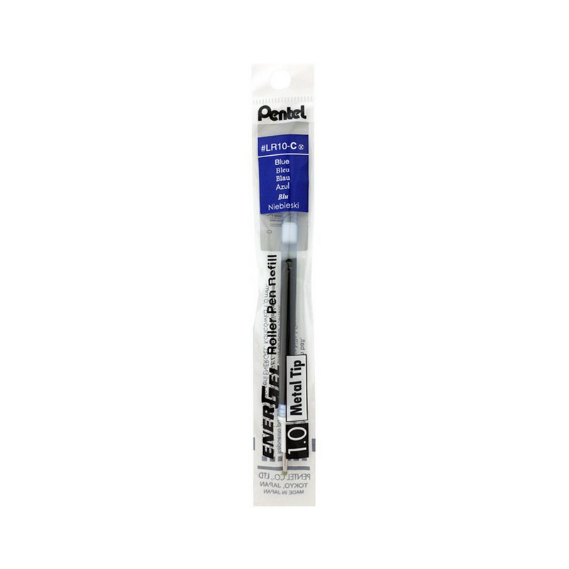 PENTEL ไส้ปากกา แบรนด์ เพนเทล Energel ขนาด 1.0 มม. สีน้ำเงิน (3แท่ง/แพค)