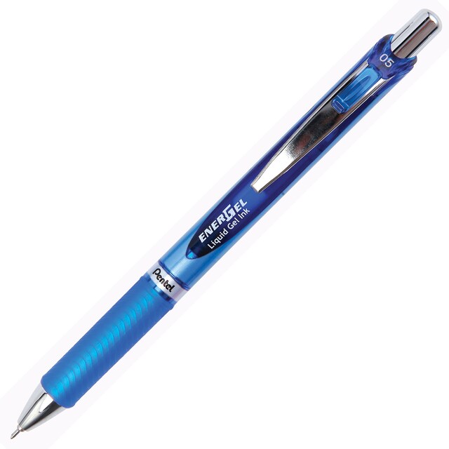 PENTEL ปากกาหมึกเจล 0.5 มม. หมึกสีน้ำเงิน เพนเทล เอ็นเนอร์เจล  Ener Gel BLN75