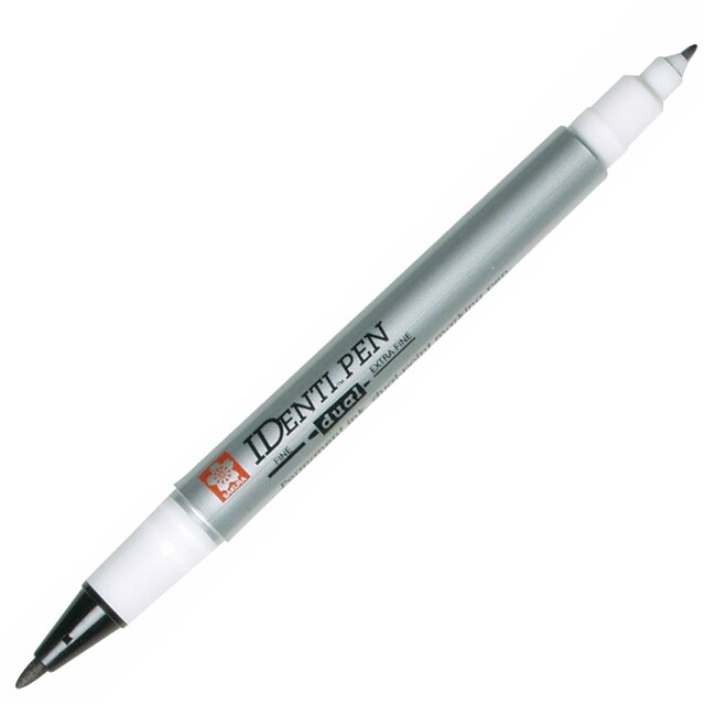 SAKURA รุ่น IDENTI PEN ปากกามาร์คเกอร์ 2 หัว หมึกสีดำ  XYK-T 44101