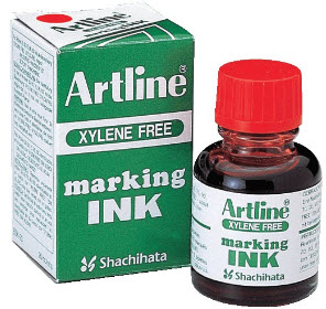 Artline หมึกเติมปากกาเคมี  ESK-20 20ml. อาร์ทลาย หมึกสีแดง