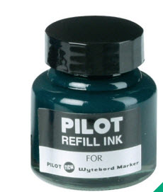 Pilot Refill Ink หมึกเติมปากกามาร์คเกอร์ 30cc. หมึกสีเขียว ยี่ห้อ ไพล็อต