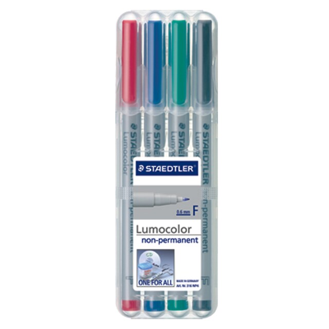 STAEDTLER ปากกาเขียนแผ่นใส ลบได้ น้ำเงิน สเต็ดเล่อร์ 316F