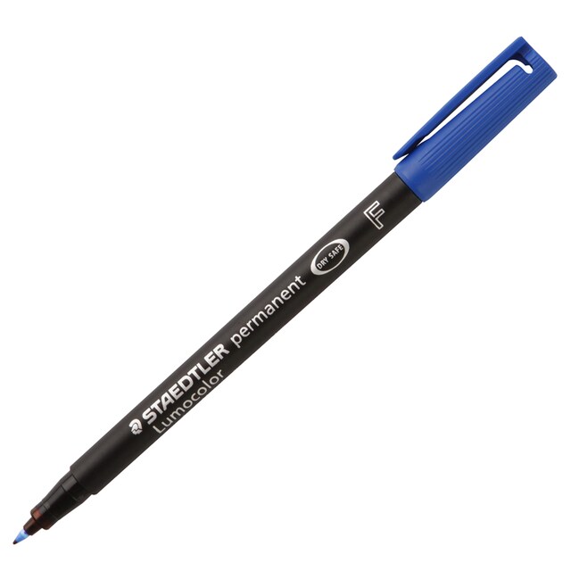 STAEDTLER  ปากกาเขียนแผ่นใสลบไม่ได้ 0.6 มม. สีน้ำเงิน สเต็ดเล่อร์ 318-3