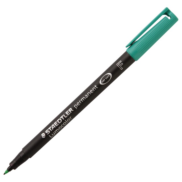 STAEDTLER  ปากกาเขียนแผ่นใสลบไม่ได้ 0.6 มม. หมึกสีเขียว สเต็ดเล่อร์ 318-5