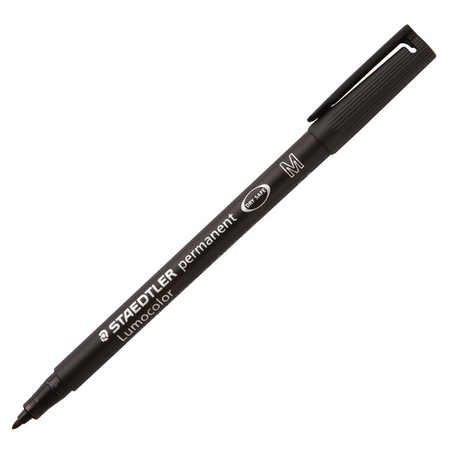 STAEDTLER  ปากกาเขียนแผ่นใสลบไม่ได้ 1.0 มม. หมึกสีดำ สเต็ดเล่อร์ 317-9