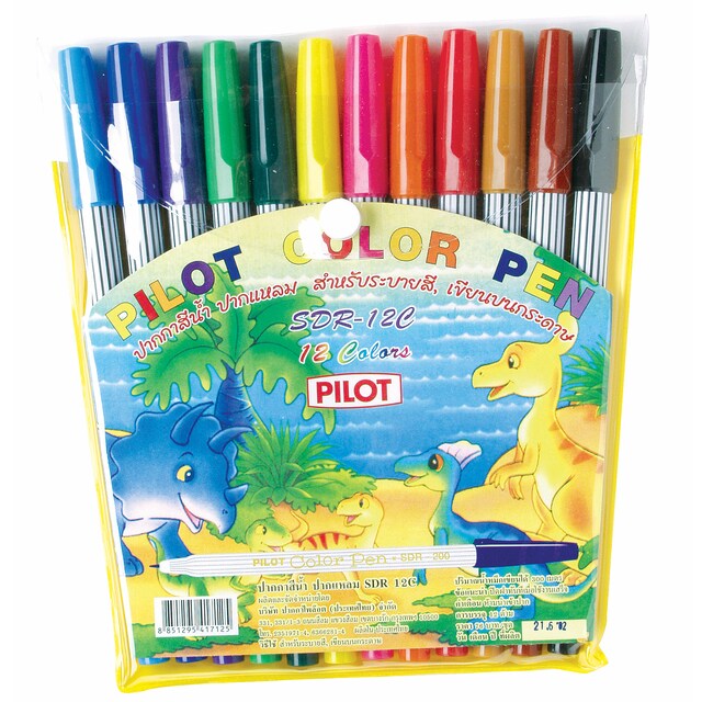 PILOT COLOR PEN ปากกาเมจิก ชุด 12 สี ไพล็อต SDR-12C