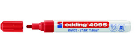 EDDING ปากกาเขียนกระจก ยี่ห้อ เอ็นดิ้ง 4095 สีแดง