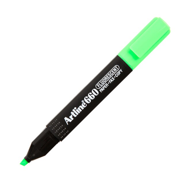 ARTLINE FLUORESCENT ปากกาเน้นข้อความ สีเขียว อาร์ทไลน์ EK-660