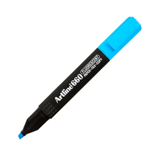 ARTLINE FLUORESCENT ปากกาเน้นข้อความ สีฟ้า อาร์ทไลน์ EK-660