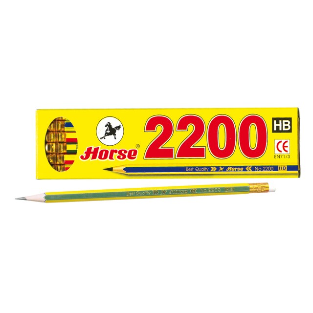 HORSE ดินสอ HB (กล่อง12แท่ง) ตราม้า H-2200