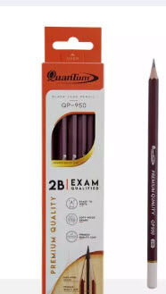 Quantum  ดินสอ 2B ด้ามน้ำตาล (กล่อง12แท่ง) ควอนตั้มQP-950