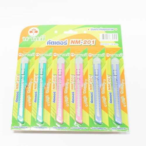 มีดคัตเตอร์ นานมี NM-201/ด้ามใส