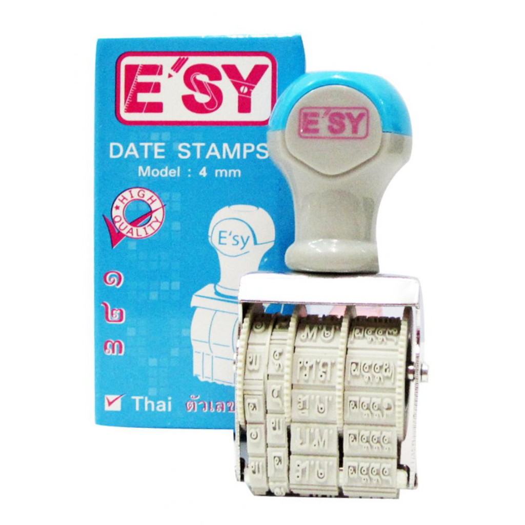 ตรายางวันที่ตัวเลขไทย E-SY ขนาดอักษร 4 มม.
