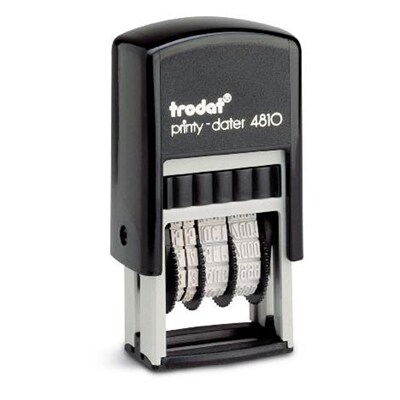 ตรายางวันที่ โทรดัท TR-4810 3.8 มม. อังกฤษ สีน้ำเงิน