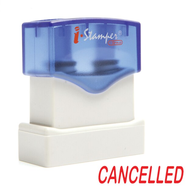 ตรายางหมึกในตัว CANCELLED ไอ-สแตมเปอร์ C010