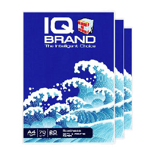 IQ กระดาษถ่ายเอกสาร A4 70แกรม ห่อน้ำเงิน (แพค5 รีม)