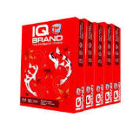 HOT กระดาษถ่ายเอกสาร IQ BRAND(ไอคิวห่อแดง) A4 80แกรม 500 แผ่น/1รีม (5รีม/แพ็ค) ราคา 80 บาท/1รีม