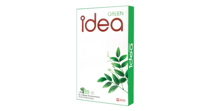 IDEA GREEN กระดาษถ่ายเอกสาร F14 80แกรม  (กล่อง5 รีม)