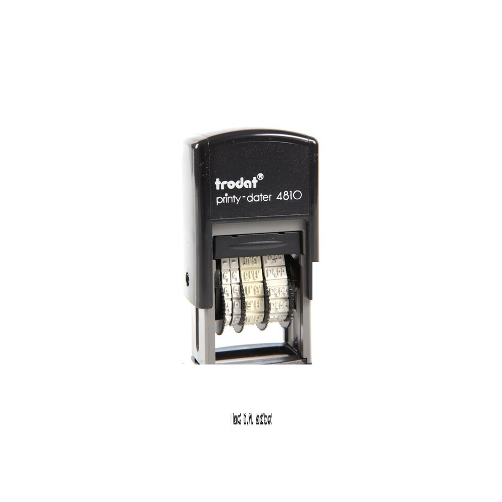ตรายางวันที่ ตัวเลขไทย หมึกสีดำ โทรดัท TR-4810