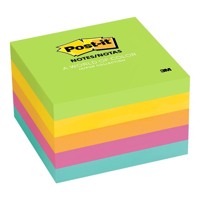 Post-it กระดาษโน๊ตโพสต์-อิทยี่ห้อ 3M 6545UC Ultra Bright 3x3 นิ้ว คละสี 5 เล่ม