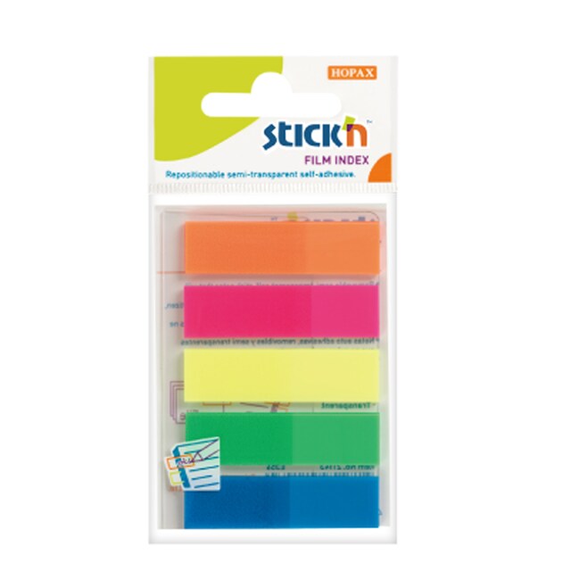 Stick'N แผ่นฟิล์มโน้ตดัชนี นีออน สติ๊กเอ็น 21050 Film Index