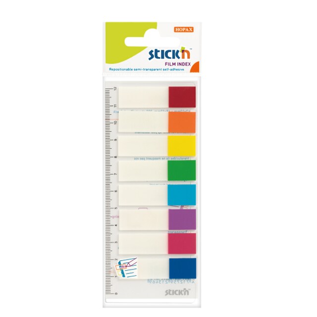 STICK’N  ฟิล์มโน้ตดัชนี สติ๊กเอ็น 21467 ไม่ฉีกขาด คละ8สี