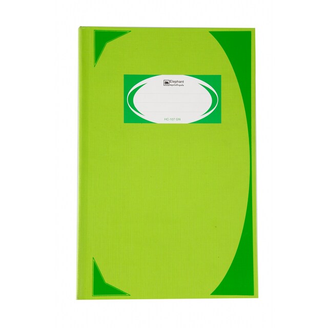 สมุดบันทึกมุมมัน  5/100 70แกรม ตราช้าง สีเขียวมะนาว  HC-107