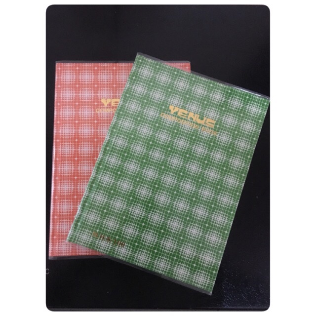 สมุดปกแข็งหุ้มปกพลาสติกลายสก็อต 8/100 100แกรม 80แผ่น วีนัส