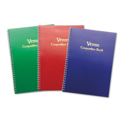 สมุดโน๊ตสันลวด 17.5x25ซม. 30แผ่น คละสี VENUS  9/30