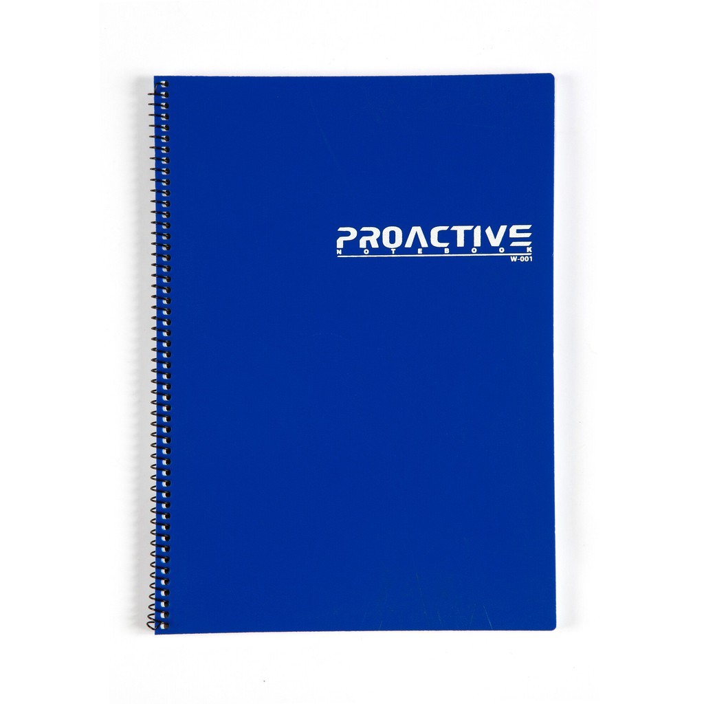 สมุดโน๊ตสันลวด B5 70แกรม 60แผ่น น้ำเงิน  ตราช้าง W-001B