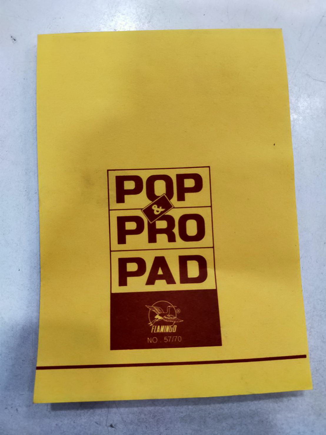 Note book Flamingo สมุดฉีกไม่มีเส้น ฟลามิงโก้ NO.57/70 POP PRO PAD