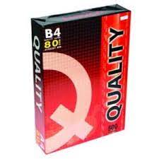 QUALITY กระดาษถ่ายเอกสาร B4 80แกรม  (กล่อง5 รีม)
